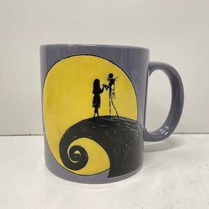 Nightmare Before Christmas Jack & Sally Enamel Moon Hill 20oz Ceramic Mug Disney